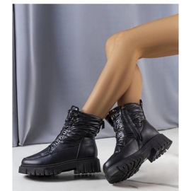 Solea Botas de neve pretas de mulher preto 1