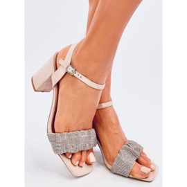 Sandália de salto alto Dash Nude bege 1