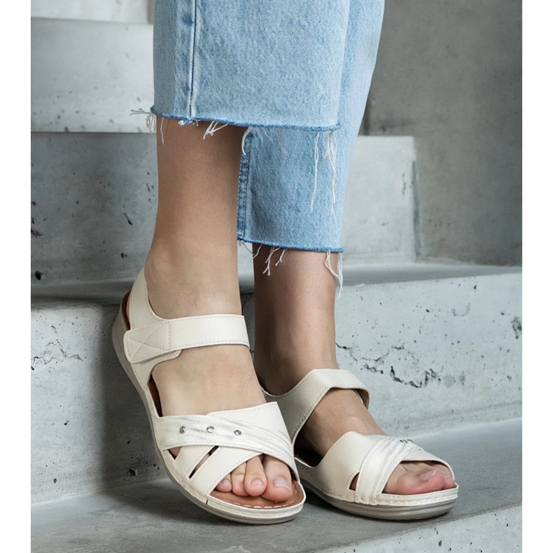 Sandália plataforma bege 1