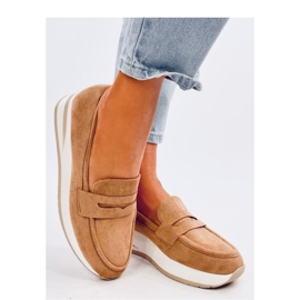 Pacifs Mocassim de cunha Camel - Inello castanho 2