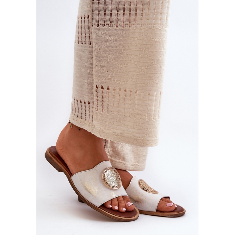 Sandália Chinelo Modelo Zazoo 2938 Ouro dourado 1 Sandália Chinelo Modelo Zazoo 2938 Ouro dourado 1