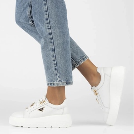 Filippo DP6382/24 Wh tênis de couro, branco 2