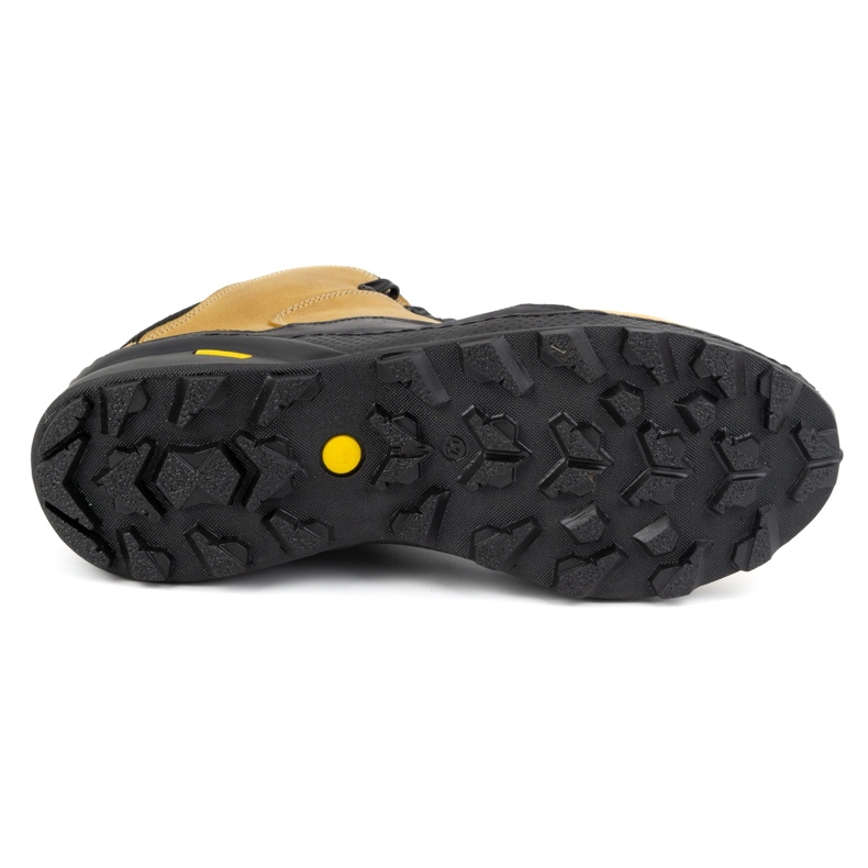 KOMODO Botas masculinas de couro de inverno 903K camelo amarelo castanho 2