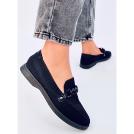 Mocassins pretos com aberturas Lucena 2 Mocassins pretos com aberturas Lucena 2