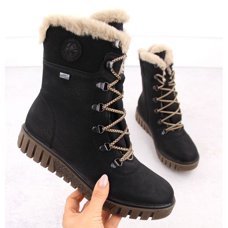 Rieker RKR745 BOTAS DE MEMBRANA NEGRA preto 1