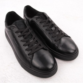 Sapatos masculinos casuais bugatti oo153122 preto 2