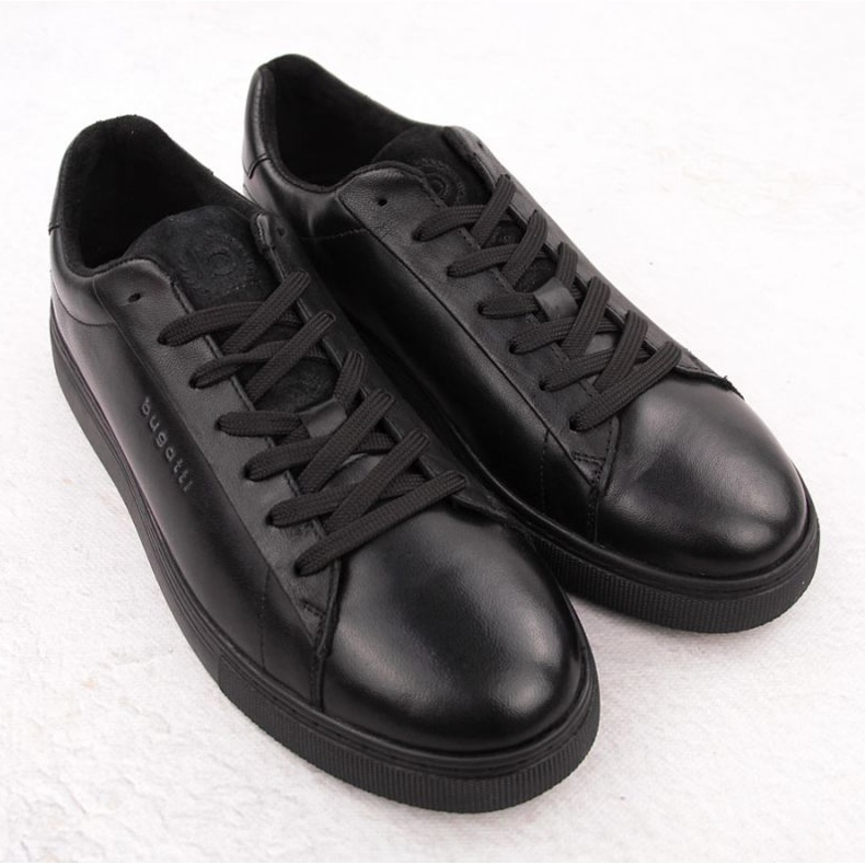 Sapatos masculinos casuais bugatti oo153122 preto 2