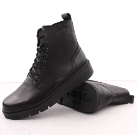 Sapatos de couro masculinos isolados Rieker 30101-00 rkr751 preto 2