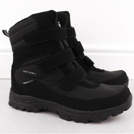 Botas de neve do American Club com membrana preta preto 1