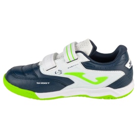 Joma CANCHA 2503 em cajs2503inv sapatos de futebol branco e azul 1