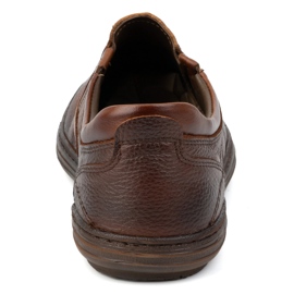 Olivier Sapatos de couro masculinos inseridos 7152dt Brown castanho 1