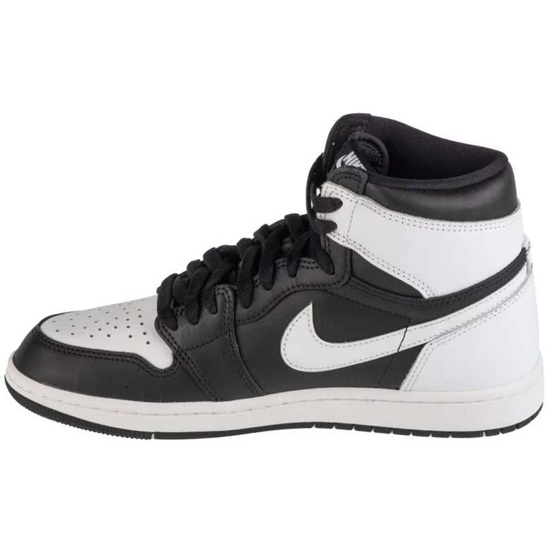 Nike Air Jordan 1 Mid Retro DZ5485-010 Sapatos pretos e brancos 1