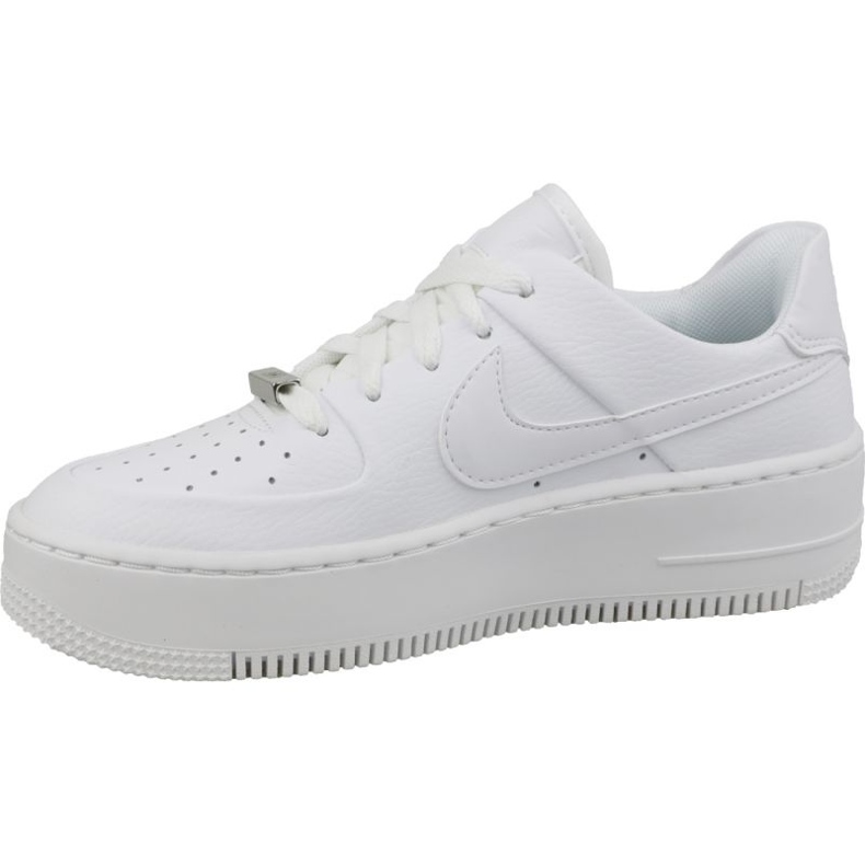 Nike Air Force 1 Sage Low AR5339-100 tênis de couro branco 1