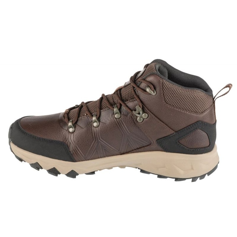Sapatos de couro Columbia Peakfreak Ii Mid Outdry 2100701231 marrom com membrana 1