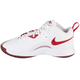 Tênis de voleibol Nike Hyperset 2 FQ7070-106 branco/vermelho 1