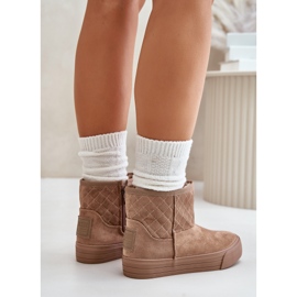 Botas de neve com zíper isolado com pele Big Star OO274A524 bege 3