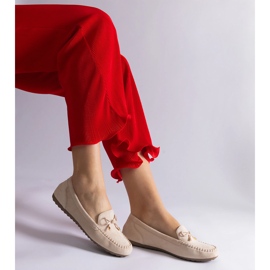 Mocassins bege com laço 1