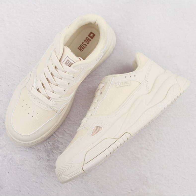 Sapatos esportivos femininos Big Star NN274668 bege 2