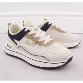 Sapatos esportivos femininos Big Star nn274a092 branco bege 2