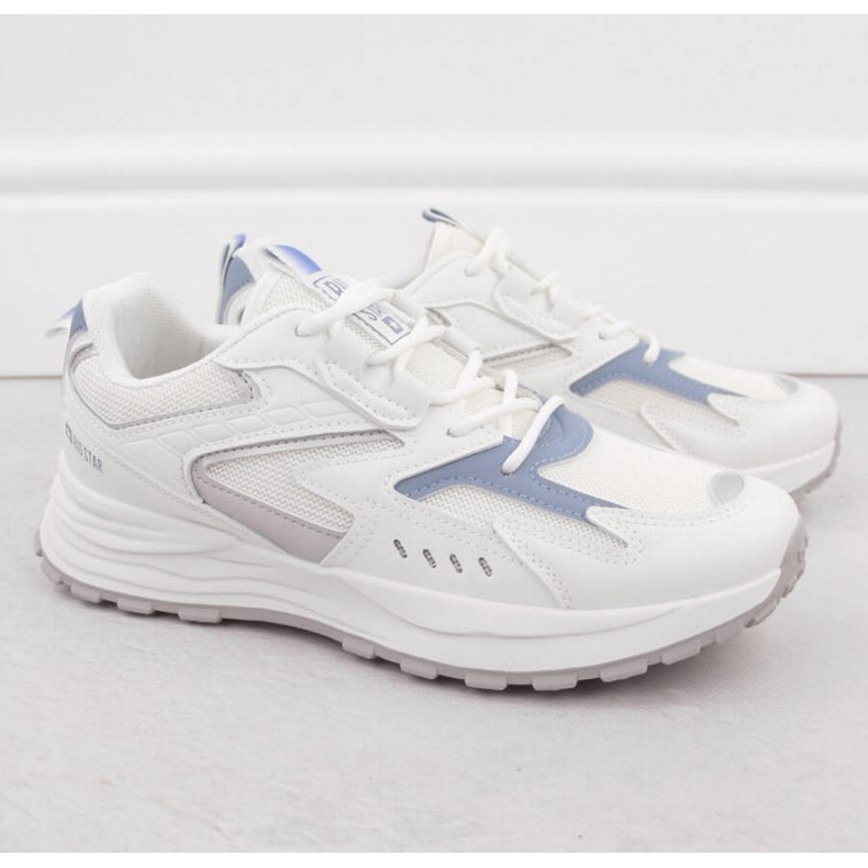 Sapatos esportivos femininos Big Star nn274a094 branco 2