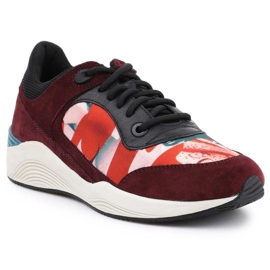Geox D Omaya C D540SC-0an22 Sapatos de estilo de vida vermelho 1