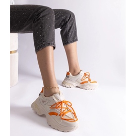 Tênis esportivos femininos bege 1