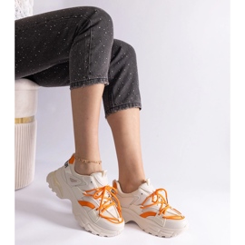 Tênis esportivos femininos bege 2