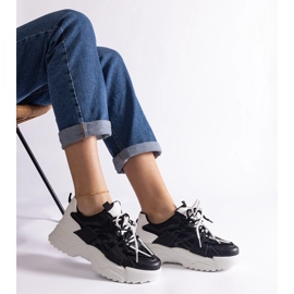 Tênis esportivos femininos negros preto 1