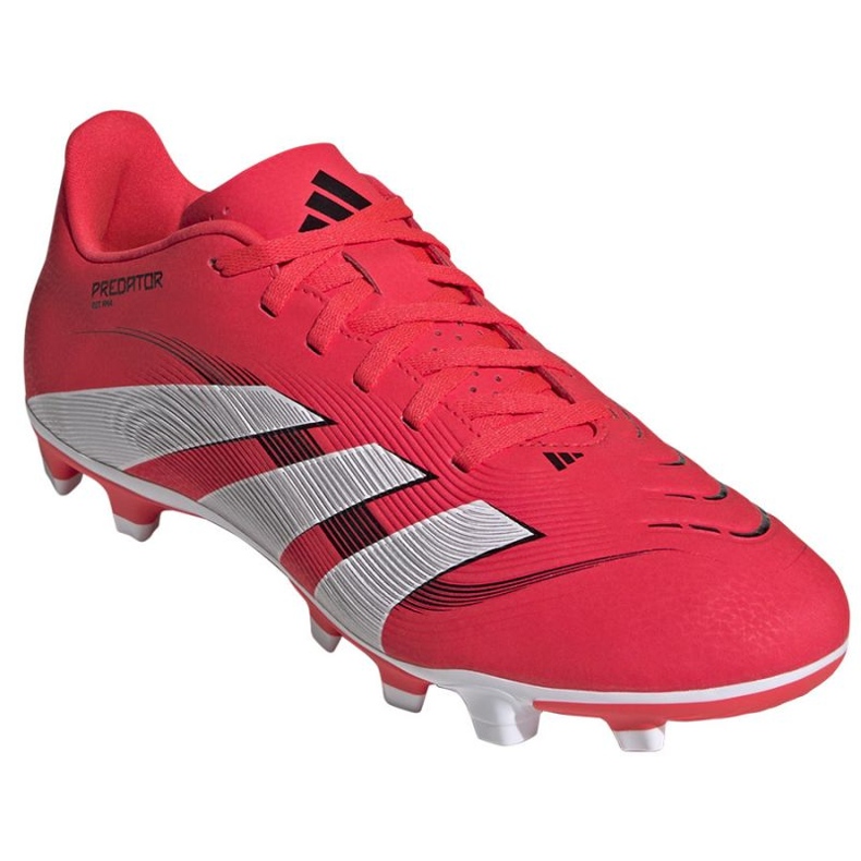 Adidas Predator Club FG/MG ID1326 Sapatos de futebol vermelho 1