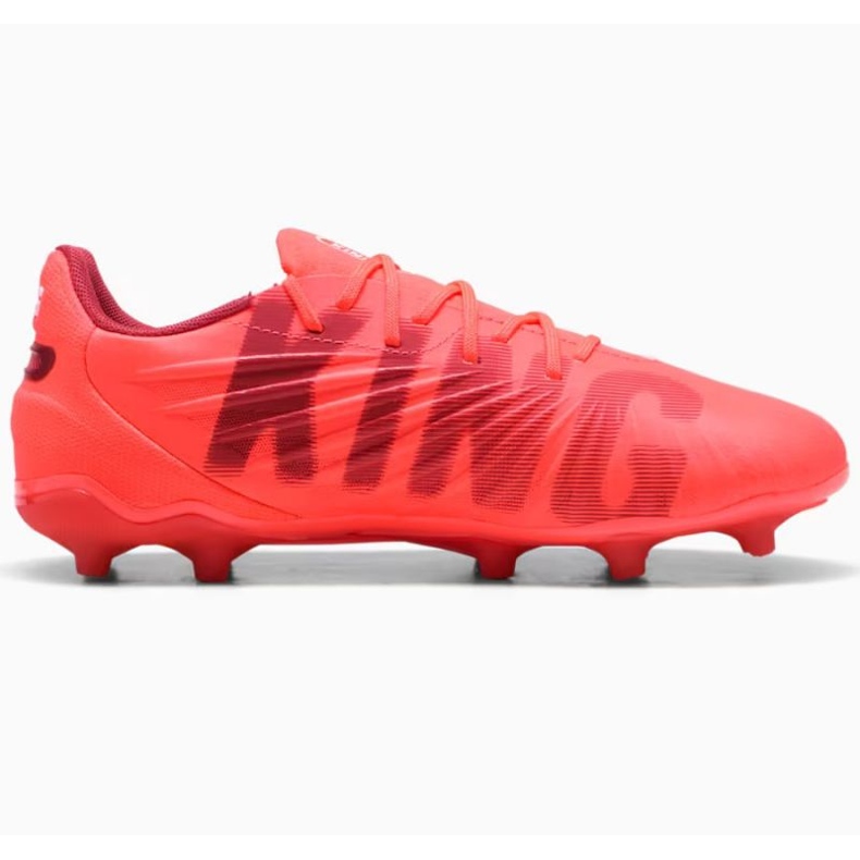 Puma King Match FG/AG 108320-01 Sapatos de futebol vermelho 1