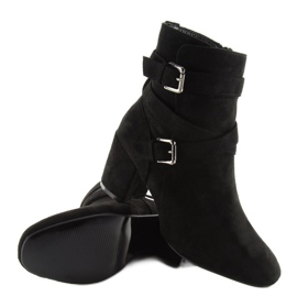 Botas pretas com salto largo CL62 preto 1 Botas pretas com salto largo CL62 preto 1
