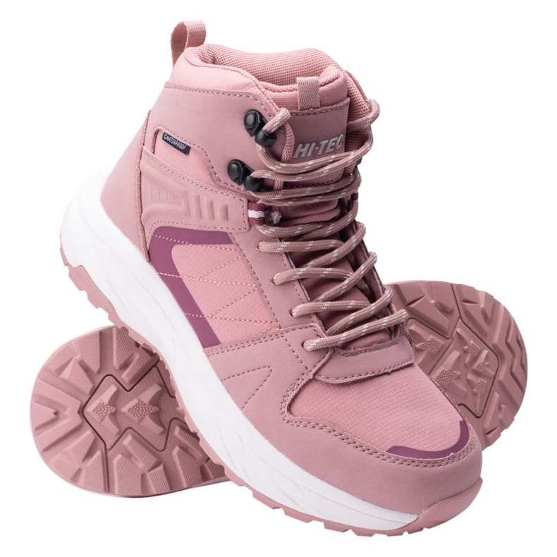 Hi-Tec Rozes Mid WP WO's Trekking Shoes com uma membrana rosa 1