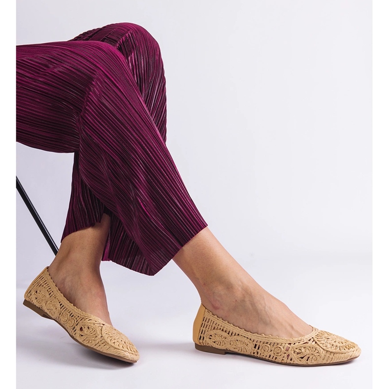 Ballerinas trançadas bege 2