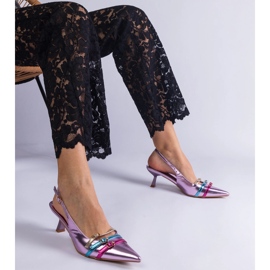 Salto pato roxo com salto aberto tolet 1
