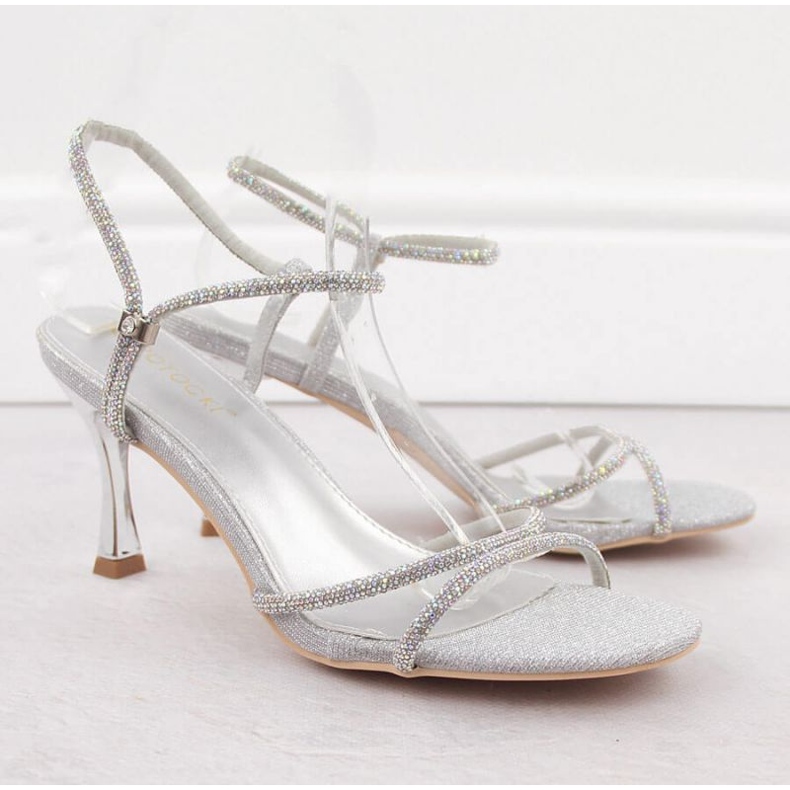 Sandálias com zircões de potocki no LE20326 WOL282B 2