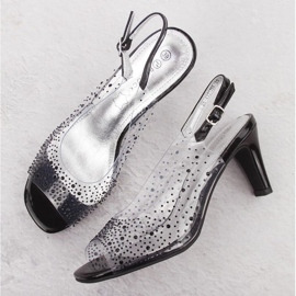 Potocki W WS43317 WOL284A sandálias de salto alto preto 2