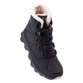 Hi-Tec Boots Snow Black isolado preto 2