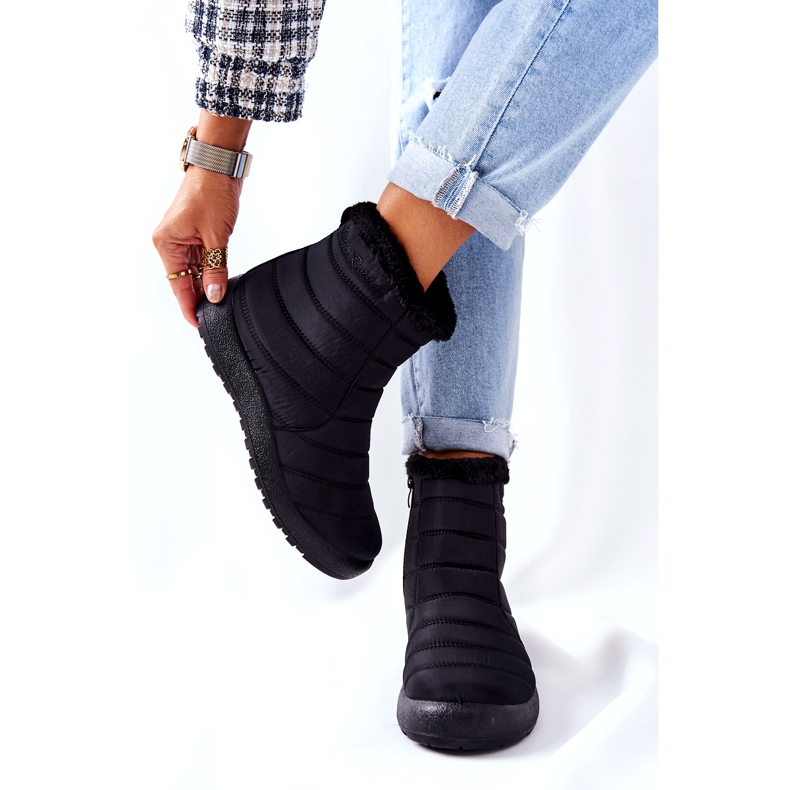 NEWS Botas de neve isoladas femininas 1467 preto 3