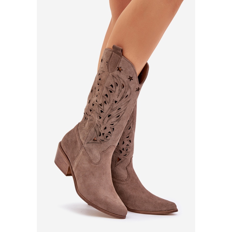 Botas de camurça com um Upper Zazoo 3609 Brown castanho 1