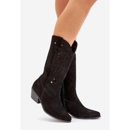 Botas de camurça com um Upper Zazoo 3609 Black preto 1