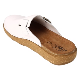 Chinelos masculinos de couro Dr.ORTO Befado 179M004 branco 2