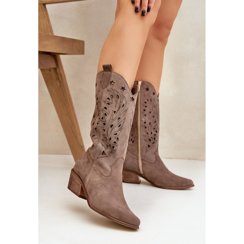 Botas de camurça com um Upper Zazoo 3609 Brown castanho 2