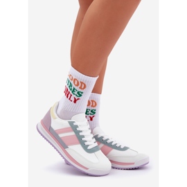 Tênis de tênis de sapatos esportivos multikolor branco 1