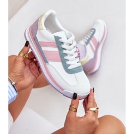 Tênis de tênis de sapatos esportivos multikolor branco 2