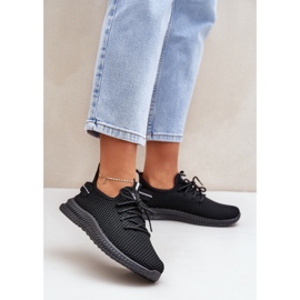 Sapatos esportivos femininos ramificados femininos pretos 2