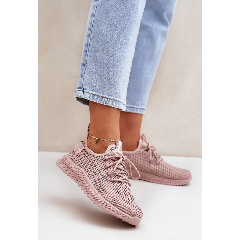 Rosa -Mesh -in -pink -in -pink Sports Shoes 2