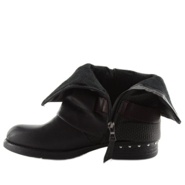 Botas militares pretas 5728 pretas preto 2