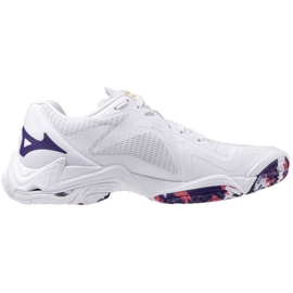 Mizuno Wave Lightning Z8 V1GC240020 Sapatos brancos 1