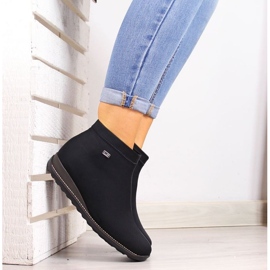 Botas femininas Black Rieker em 98251-00 preto 2