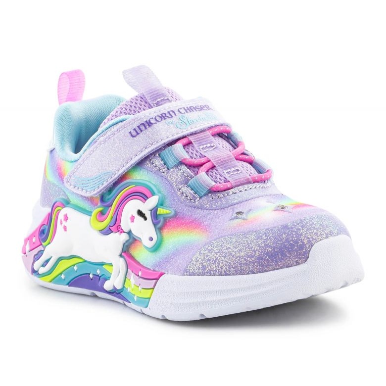 Sapatos Unicorn Chaser femininos Skechers S-Lights 302298N-LVMT roxo 2